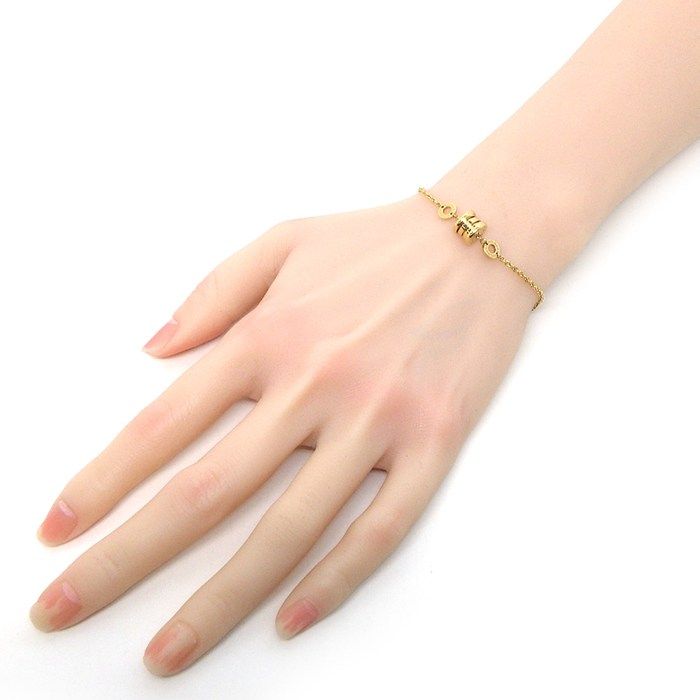 Bvlgari Bvlgari Bracelet B-Zero1 Bee Zero One Element 340665 18k Yellow Gold #sm
