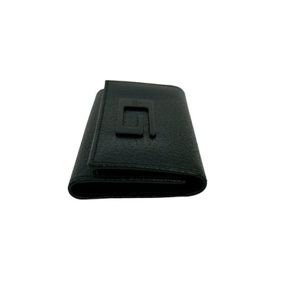 Gucci G Logo Plate Leather Trifold Key Case Holder