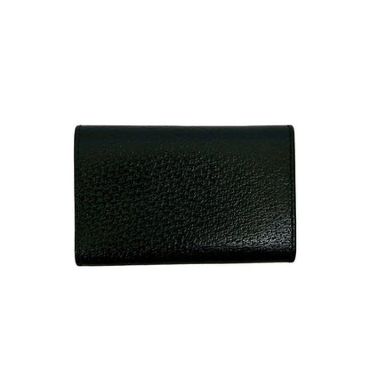 Gucci G Logo Plate Leather Trifold Key Case Holder