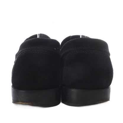 Gucci Loafers Slip On Horsebit Low Heel Square Toe Suede 36 Black YO21 - GY53