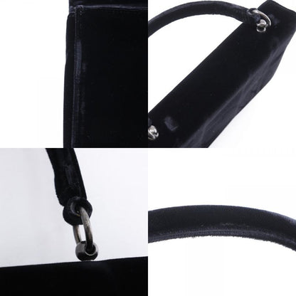 Prada One Handle Vintage Velour Nero Black Women's Handbag