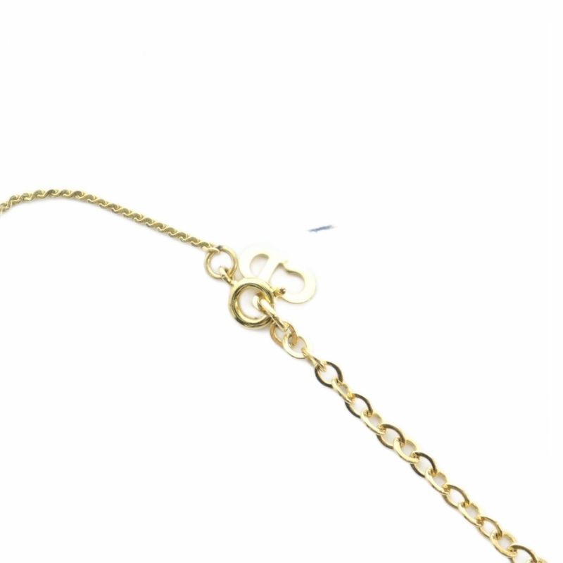 Christian DIOR Necklace Accessories Logo Chain Gold Color - GY18 MQ - OH