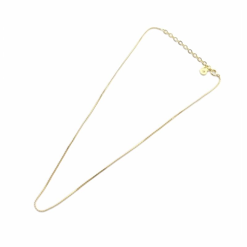 Christian DIOR Chain Necklace CD Top Set Accessory Pendant Logo Gold Color -