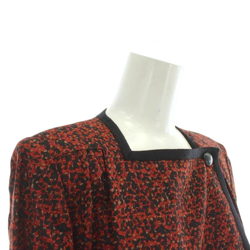 Christian DIOR Pret-a-porter Vintage Dress Silk Wool Blend Long Sleeves Long