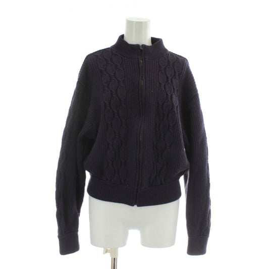 Christian DIOR Sports Vintage Zip Up Knit Jacket Blouson Wool Long Sleeve High