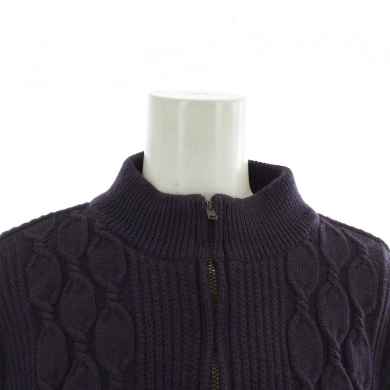 Christian DIOR Sports Vintage Zip Up Knit Jacket Blouson Wool Long Sleeve High