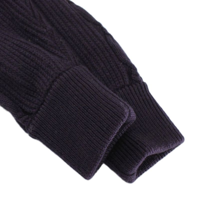 Christian DIOR Sports Vintage Zip Up Knit Jacket Blouson Wool Long Sleeve High