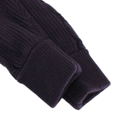 Christian DIOR Sports Vintage Zip Up Knit Jacket Blouson Wool Long Sleeve High