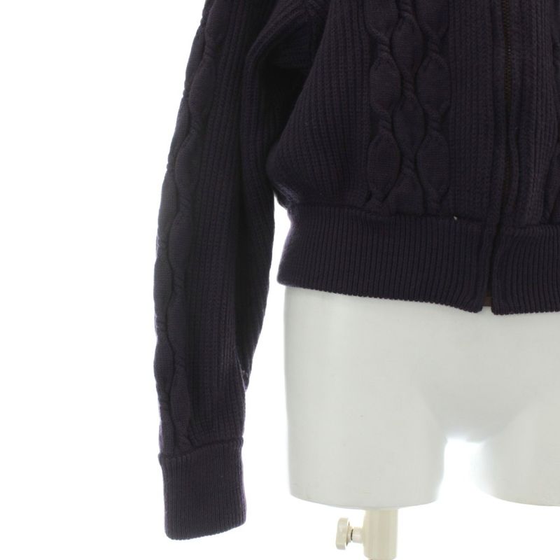 Christian DIOR Sports Vintage Zip Up Knit Jacket Blouson Wool Long Sleeve High