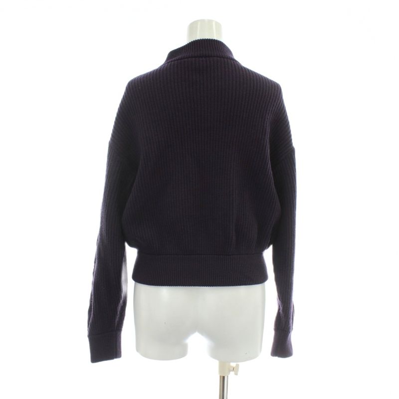 Christian DIOR Sports Vintage Zip Up Knit Jacket Blouson Wool Long Sleeve High