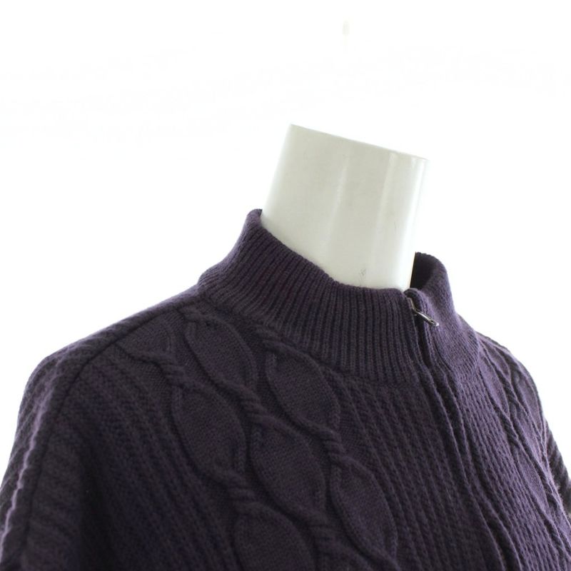 Christian DIOR Sports Vintage Zip Up Knit Jacket Blouson Wool Long Sleeve High