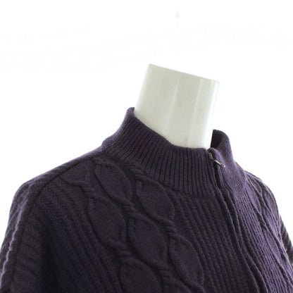 Christian DIOR Sports Vintage Zip Up Knit Jacket Blouson Wool Long Sleeve High