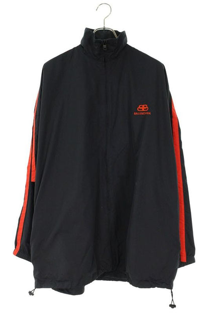 Balenciaga 602278 Tg011 BB Logo Double Sleeve Nylon Zip Blouson Men's 42