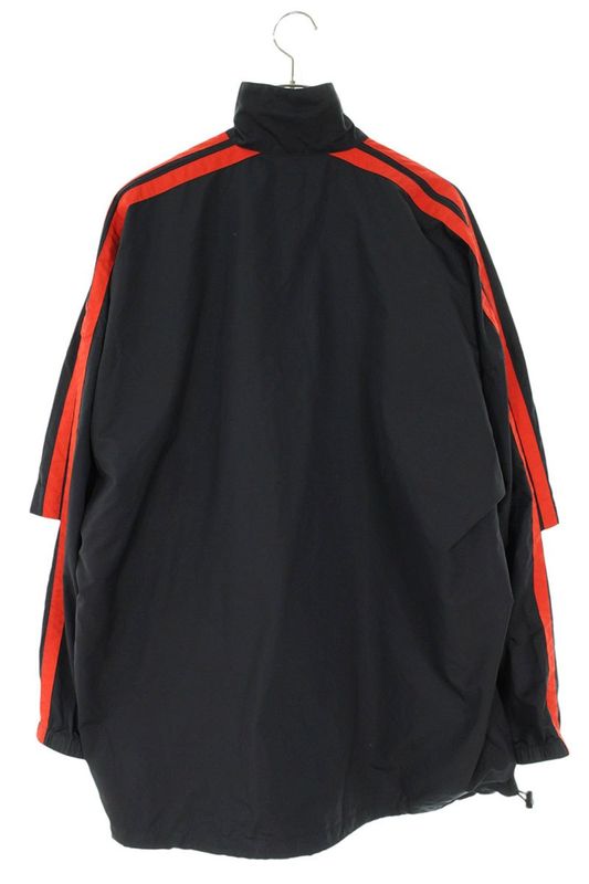 Balenciaga 602278 Tg011 BB Logo Double Sleeve Nylon Zip Blouson Men's 42
