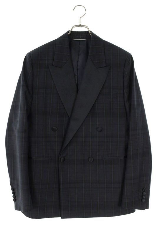 Dior 393c232a5824 Smoking Check Double Breasted Jacket Men's 48
