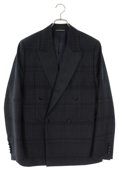 Dior 393c232a5824 Smoking Check Double Breasted Jacket Men's 48