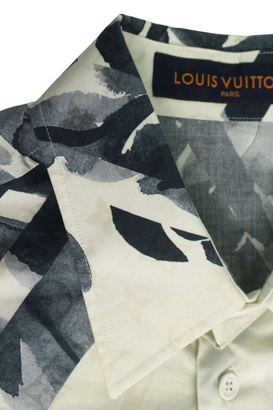Louis Vuitton 24ss Rm241m Fvo Hqs13w Monogram Flower Print Long Sleeve Shirt