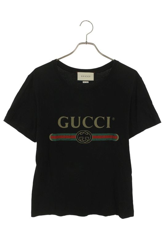 Gucci 440103 X3f05 Vintage Logo Print T-Shirt Men's XS