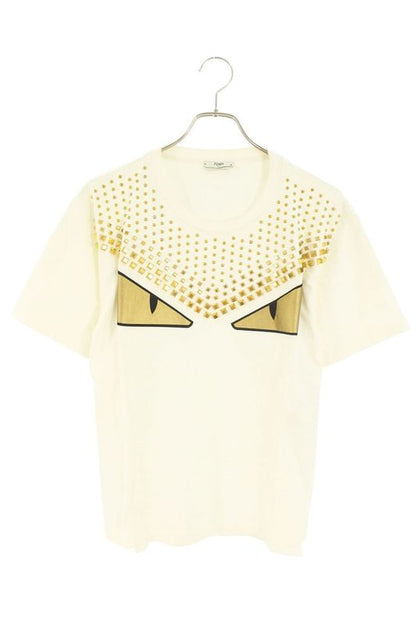 Fendi Faf077 A6mi Metal Studded Monster T-Shirt Men's XXS