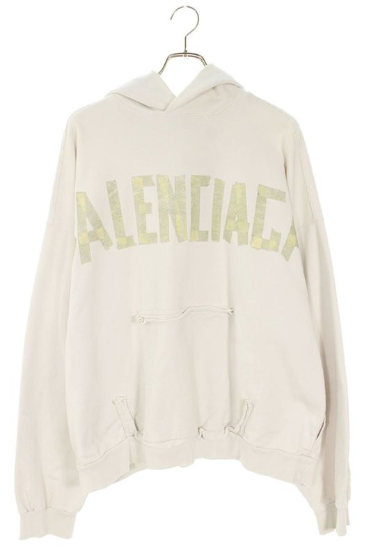 Balenciaga 744441 Tovb1 Crushed Tape Type Hoodie Men's L