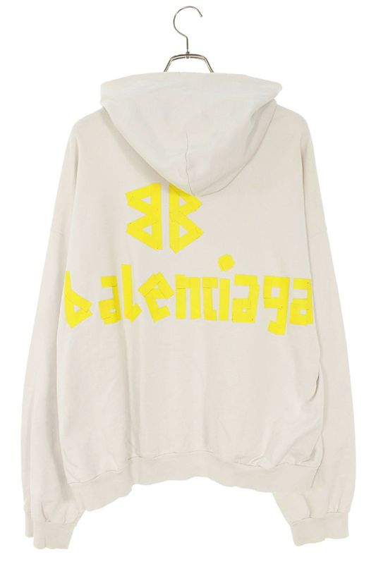 Balenciaga 744441 Tovb1 Crushed Tape Type Hoodie Men's L