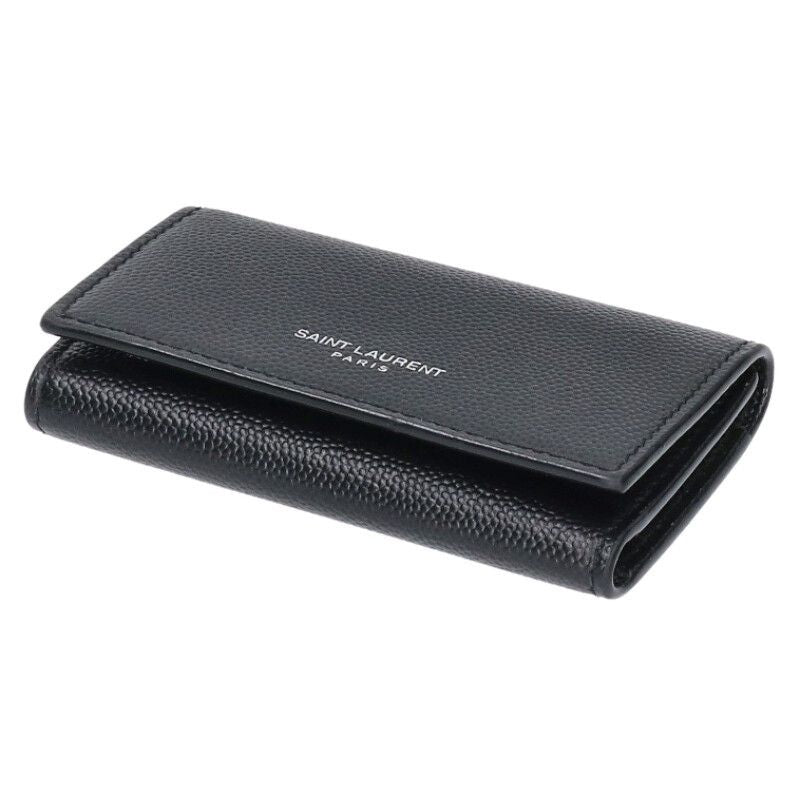 Saint Laurent Paris 685557 Leather 4-Ribbon Key Case Men's