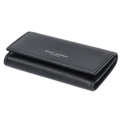 Saint Laurent Paris 685557 Leather 4-Ribbon Key Case Men's