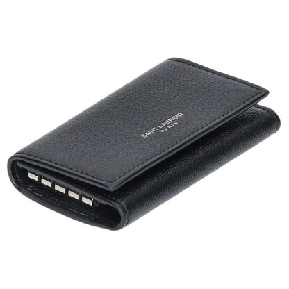 Saint Laurent Paris 685557 Leather 4-Ribbon Key Case Men's