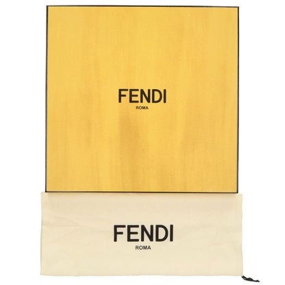 Fendi 7l1701 Metal Logo Leather Shoes Men's 8