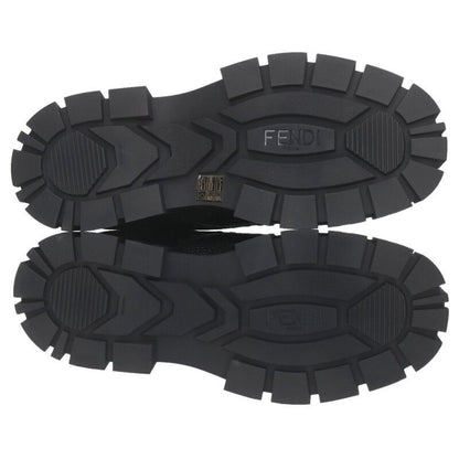 Fendi 7l1701 Metal Logo Leather Shoes Men's 8