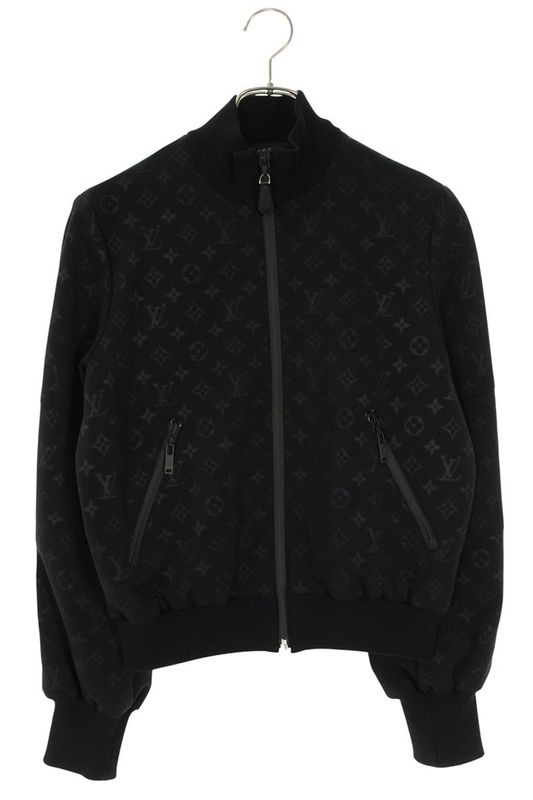 Louis Vuitton 22ss Rw221w D97 Fmja26 Embossed Monogram Zip Up Jacket Blouson