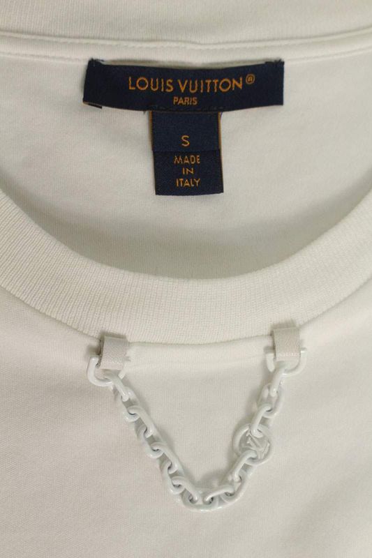 Louis Vuitton 23ss Rw231j Uol Fots15 Design T-Shirt with Neck Chain Women's S