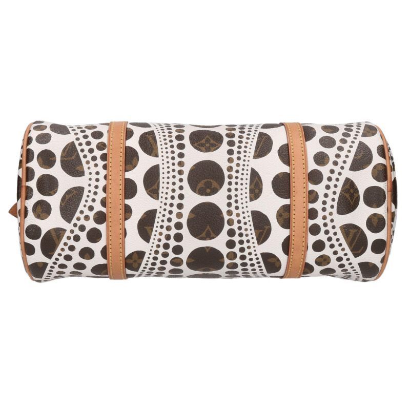Louis Vuitton M40687 Papillon GM X Yayoi Kusama Monogram Pumpkin Dot Handbag