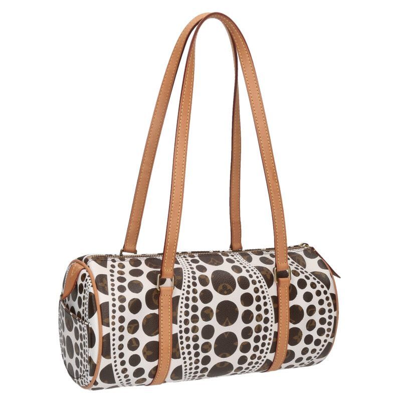 Louis Vuitton M40687 Papillon GM X Yayoi Kusama Monogram Pumpkin Dot Handbag
