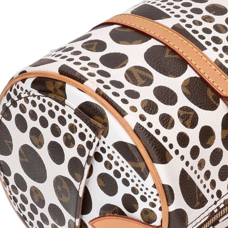 Louis Vuitton M40687 Papillon GM X Yayoi Kusama Monogram Pumpkin Dot Handbag