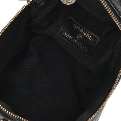 Chanel Mini Vanity Lamb Skin Chain Handbag Women