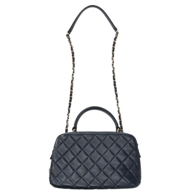 Chanel Trendy CC Lambskin Chain Bow Ring Shoulder Bag Women
