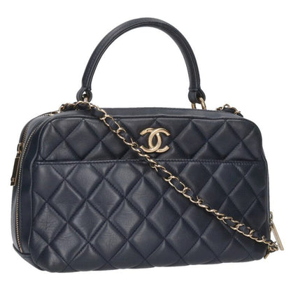 Chanel Trendy CC Lambskin Chain Bow Ring Shoulder Bag Women