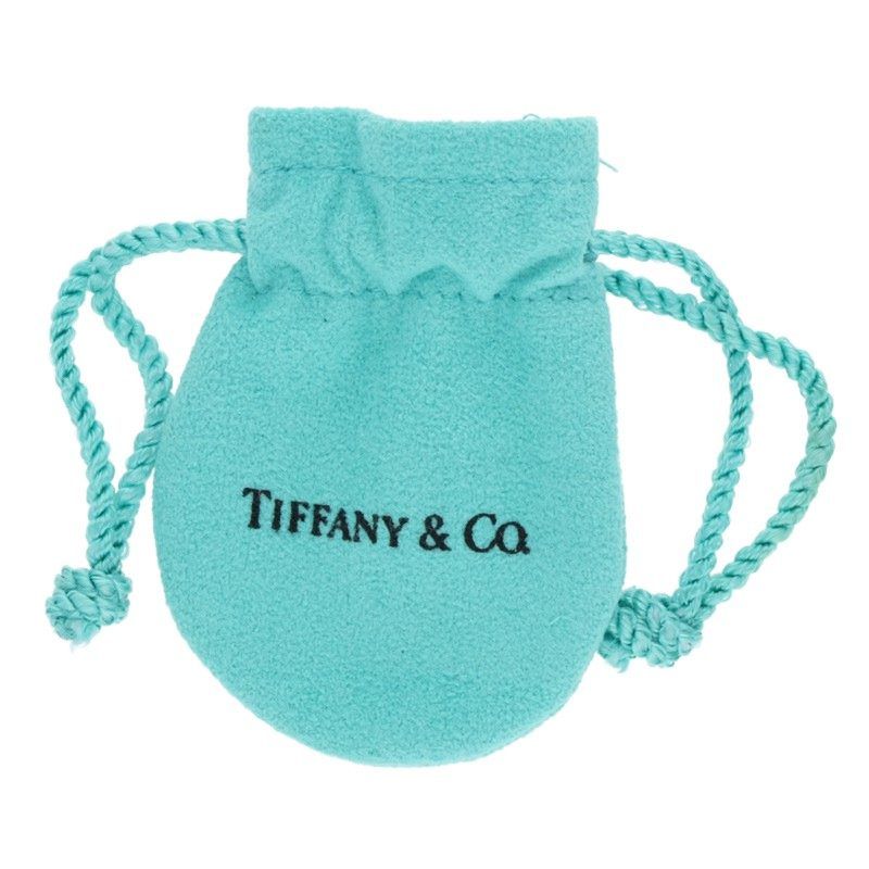 Tiffany & Co Elsa Peretti Stacking Silver 1 Diamond Ring Ladies 8.5