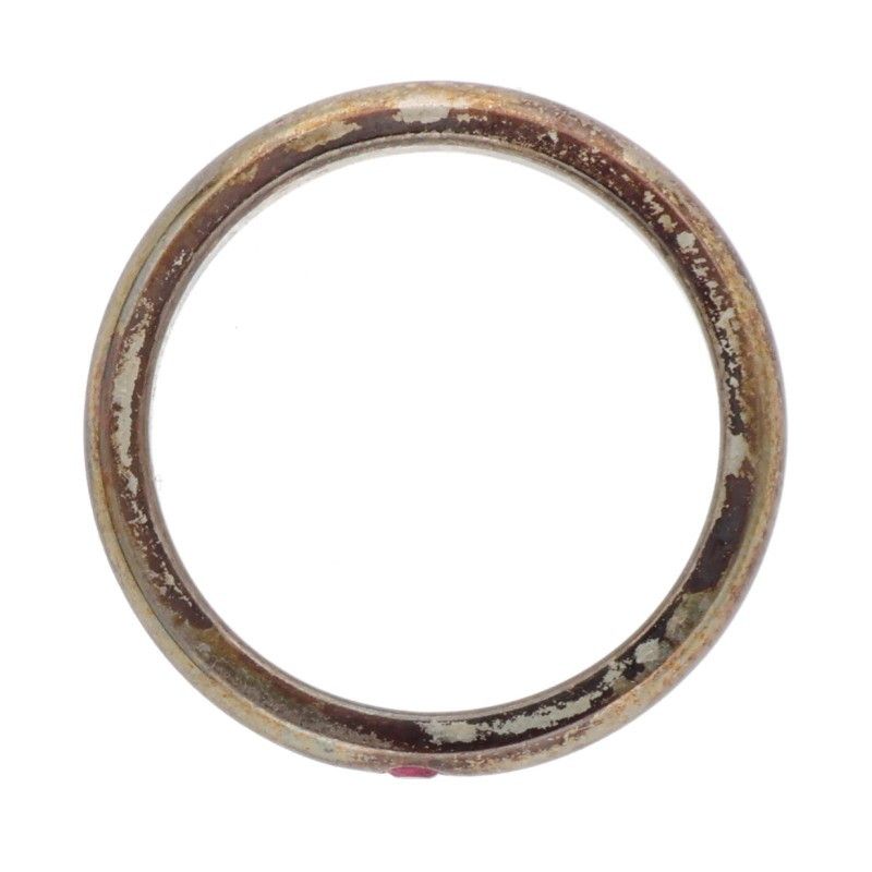 Tiffany & Co Elsa Peretti Stacking Silver 1 Ruby Ring Ladies #10