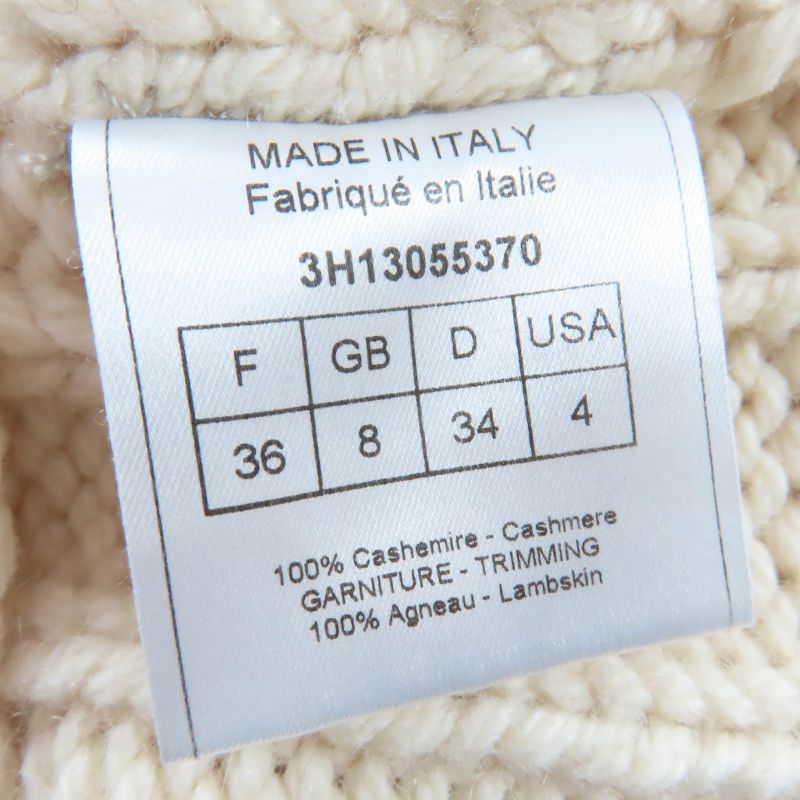 Christian Dior Vintage 3h13055370 100% Cashmere Galliano Period Long Sleeve