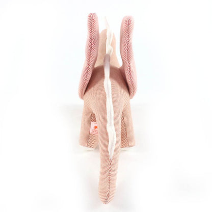 Hermes Dragon Epope Plush Toy, 100% Cotton, Rose Bougainvillea