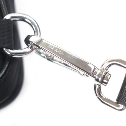 Prada Saffiano Leather Nylon Renylon Triangle Logo Plate Smartphone Case Bag