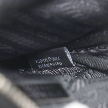 Prada Saffiano Leather Nylon Renylon Triangle Logo Plate Smartphone Case Bag