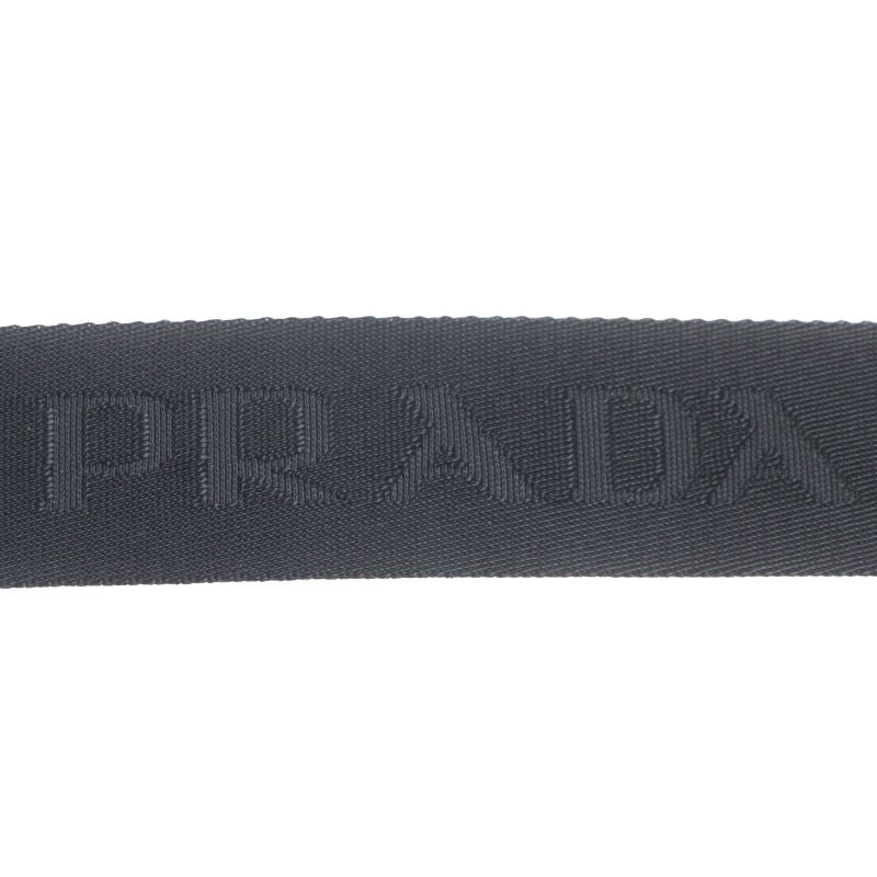 Prada Saffiano Leather Nylon Renylon Triangle Logo Plate Smartphone Case Bag
