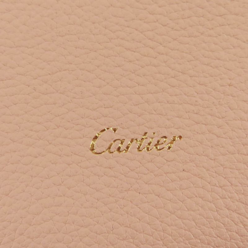 Cartier L1002481 Trinity 100th Anniversary Leather Shoulder Bag Pink Made in