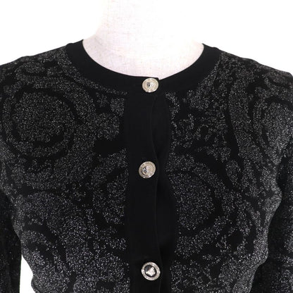 Versace 2023 1011020 1011396 Medusa Barocco Lurex Knit Cardigan + Cami Dress
