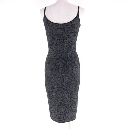 Versace 2023 1011020 1011396 Medusa Barocco Lurex Knit Cardigan + Cami Dress
