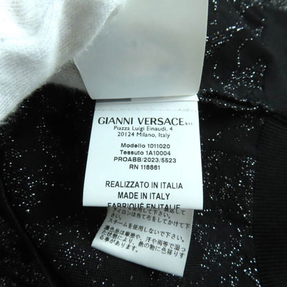 Versace 2023 1011020 1011396 Medusa Barocco Lurex Knit Cardigan + Cami Dress