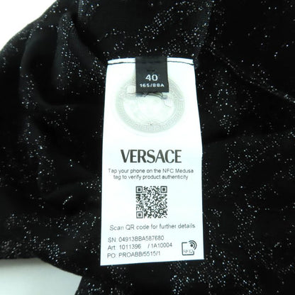 Versace 2023 1011020 1011396 Medusa Barocco Lurex Knit Cardigan + Cami Dress